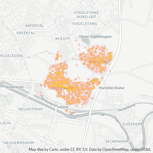 Heatmap für plz 68259