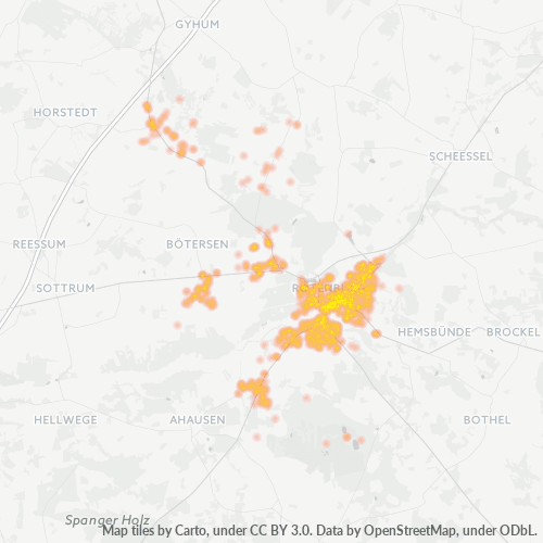 Heatmap für plz 27356
