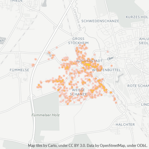 Heatmap für plz 38304