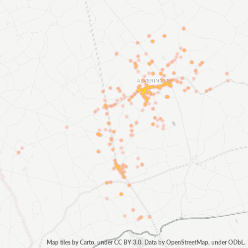 Heatmap voor postcode 8690
