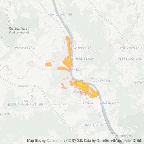 Heatmap für plz 53424