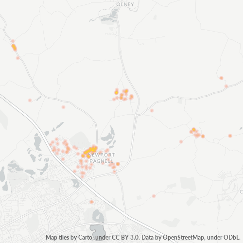 MK16 Business Density Heatmap