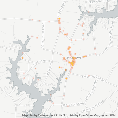 23109 Business Density Heatmap