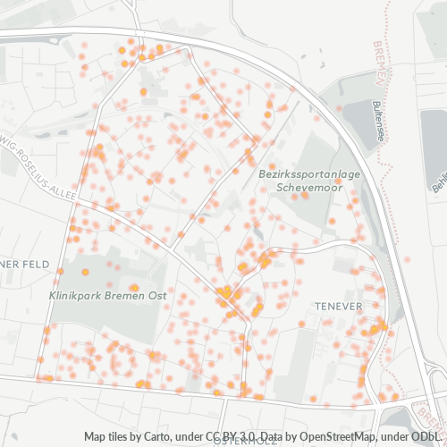 28325 Standortdichte-Heatmap