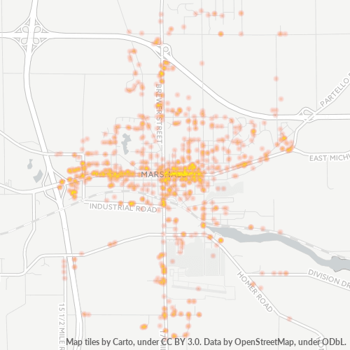 49068 Business Density Heatmap