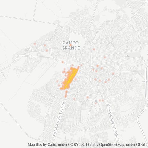 79090-000 Mapa de calor de densidad empresarial