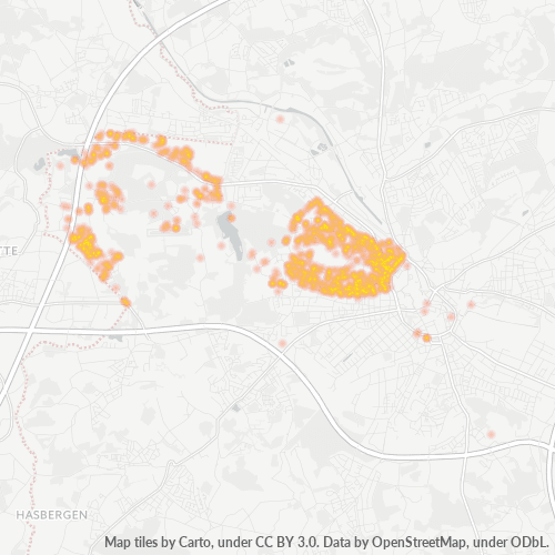 49076 Standortdichte-Heatmap
