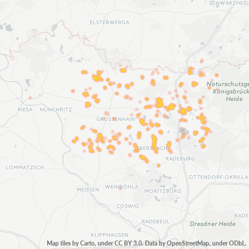 Heatmap für plz 01561
