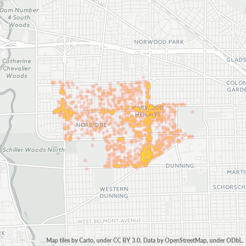 60706 Business Density Heatmap