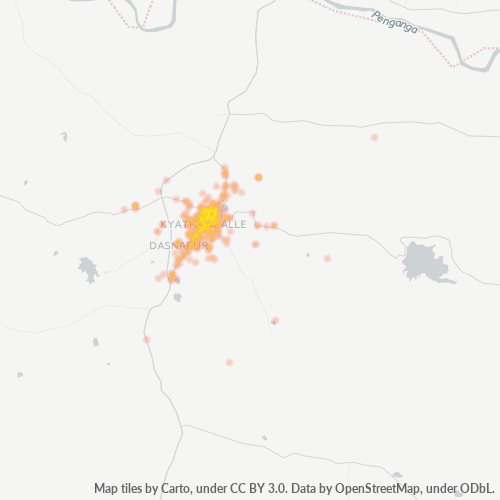 504001 Business Density Heatmap