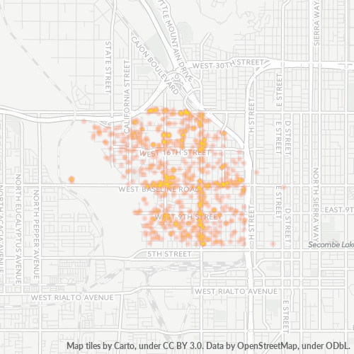 92411 Business Density Heatmap
