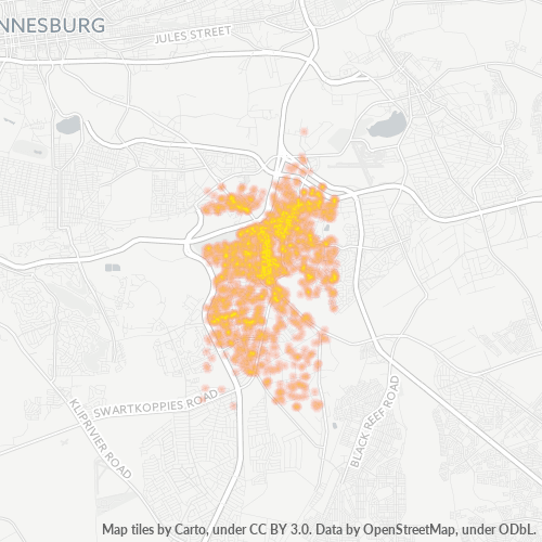 1449 Hittekaart vir Besigheidsdigtheid