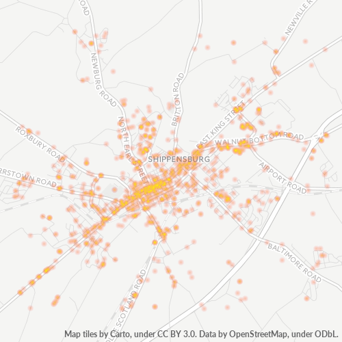 17257 Business Density Heatmap