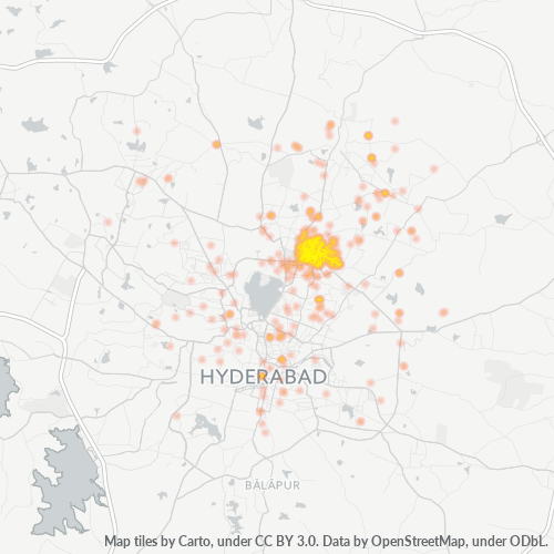500026 Business Density Heatmap
