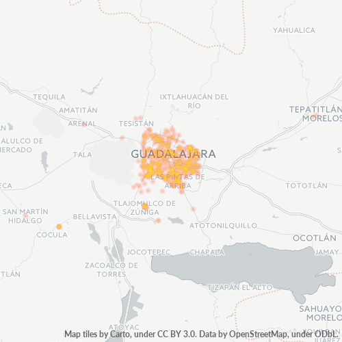 44008 Mapa de calor de densidad empresarial