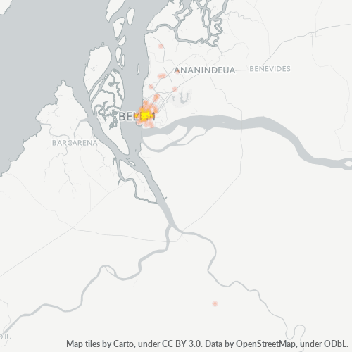 66035-000 Mapa de calor de densidad empresarial