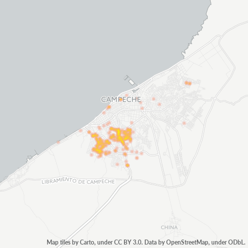 24090 Mapa de calor de densidad empresarial