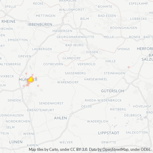 48145 Standortdichte-Heatmap