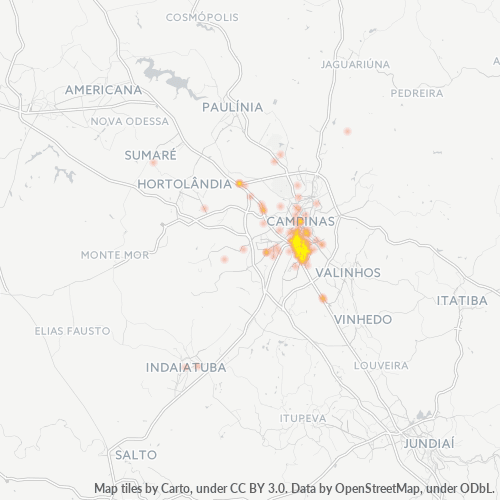 13040-000 Heatmap de Densidade da Empresa