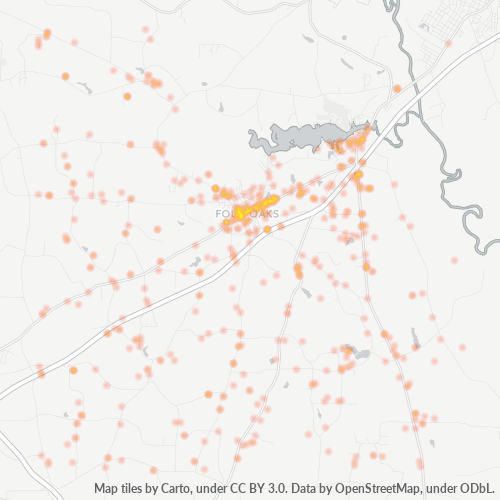 27524 Business Density Heatmap