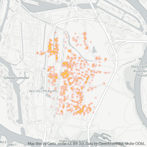 21109 Standortdichte-Heatmap