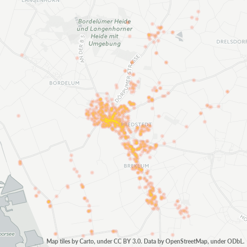 Heatmap für plz 25821