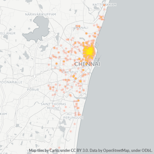 600021 Business Density Heatmap