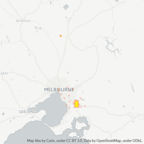 3805 Business Density Heatmap