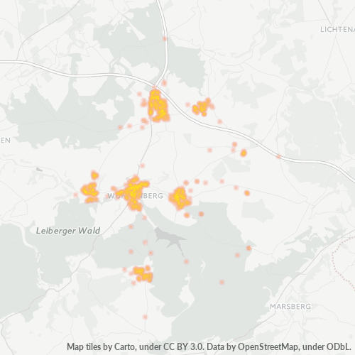 Heatmap für plz 33181