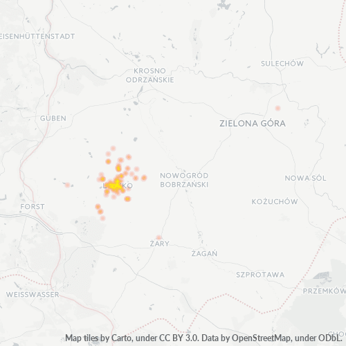 68-300 Mapa intensywności działalności gospodarczej