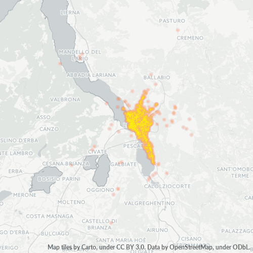 23900 Mappa di concentrazione per la densità di aziende