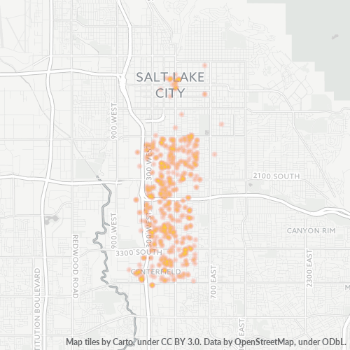 84114 Business Density Heatmap