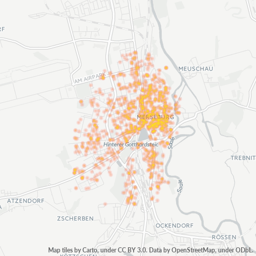 Heatmap für plz 06217