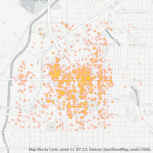 68508 Business Density Heatmap