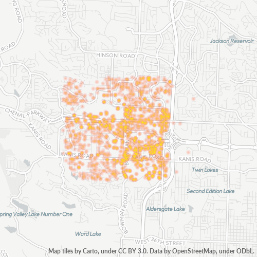 72211 Business Density Heatmap