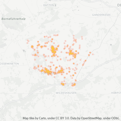Heatmap für plz 27801