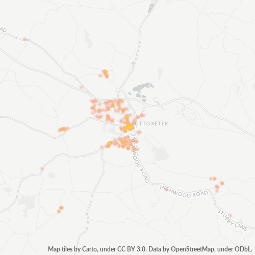 ST14 Business Density Heatmap