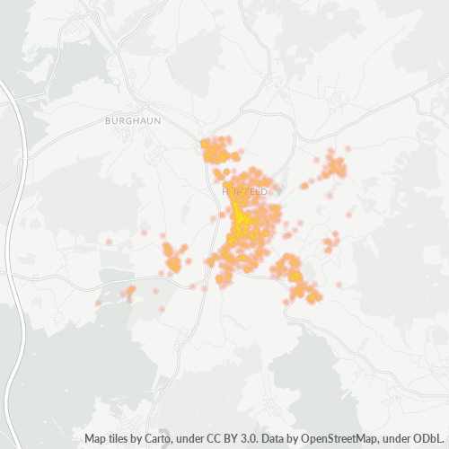 Heatmap für plz 36088