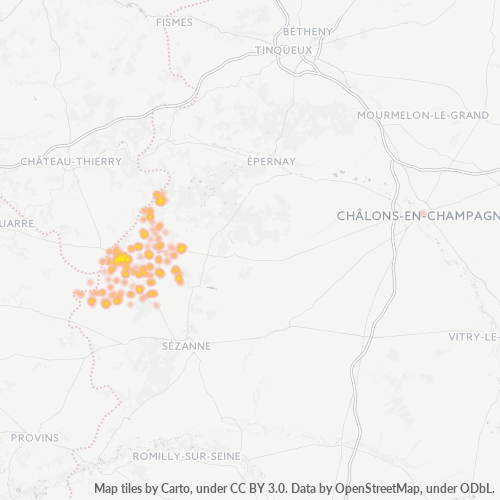 51210 Thermocarte de densité d'activité