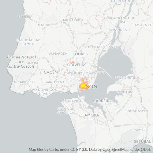 1250 Heatmap de Densidade da Empresa