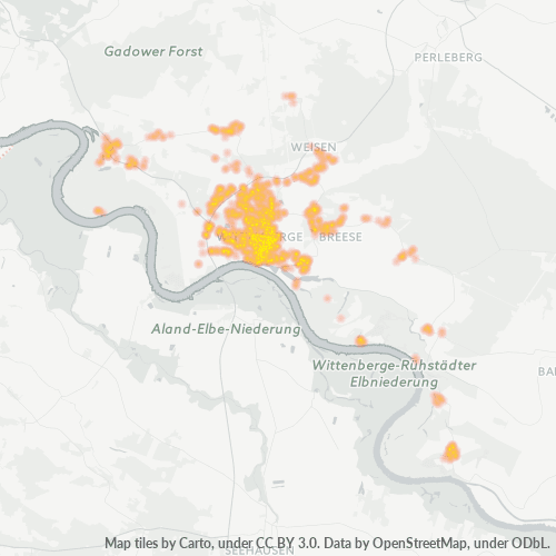 Heatmap für plz 19322