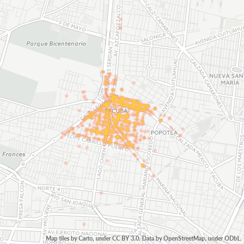 11410 Mapa de calor de densidad empresarial