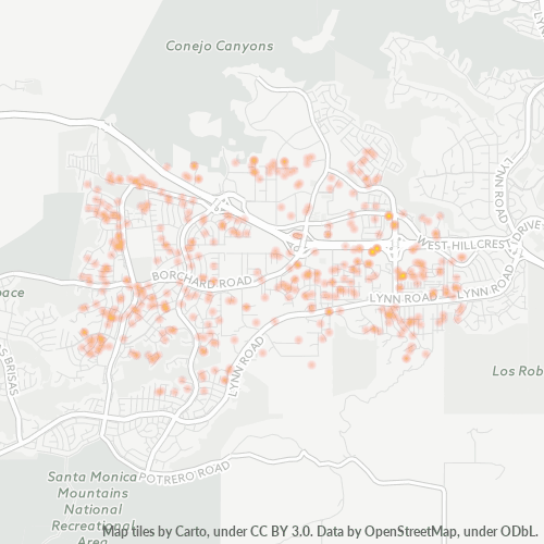 91319 Business Density Heatmap