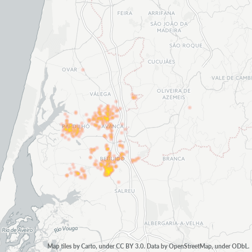 3860 Heatmap de Densidade da Empresa