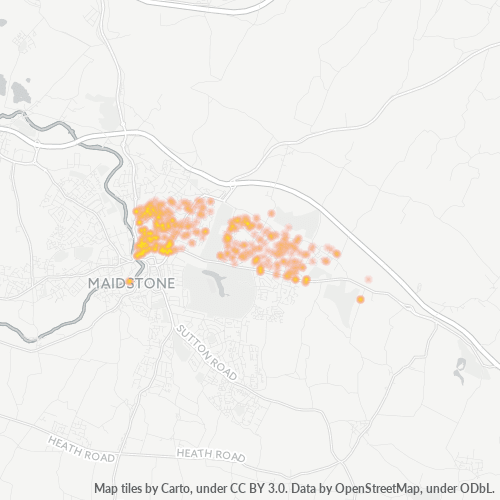 ME14 Business Density Heatmap