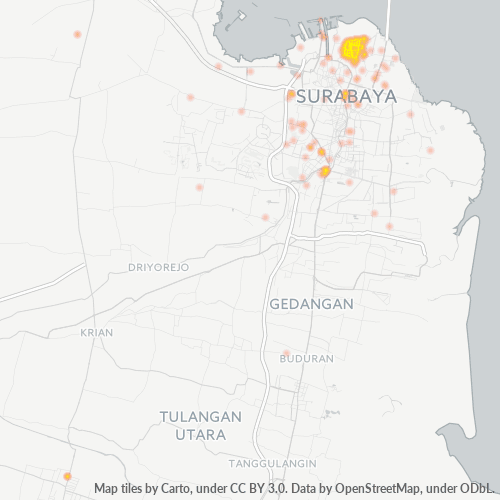 60154 Peta Panas Densitas Bisnis