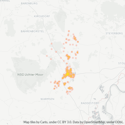 Heatmap für plz 31600