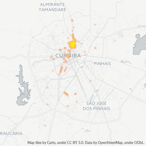 80540-000 Mapa de calor de densidad empresarial