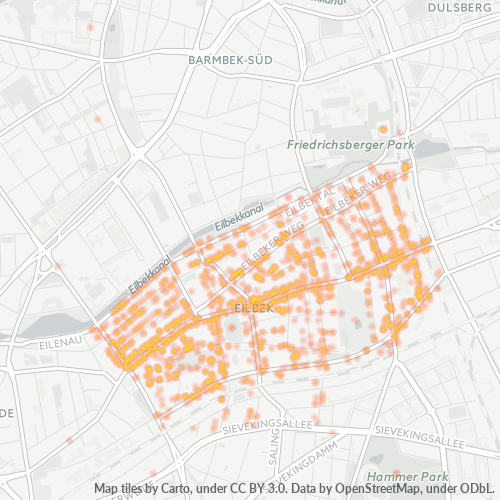 22089 Standortdichte-Heatmap