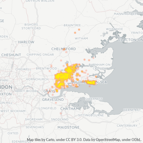 SS1 Business Density Heatmap